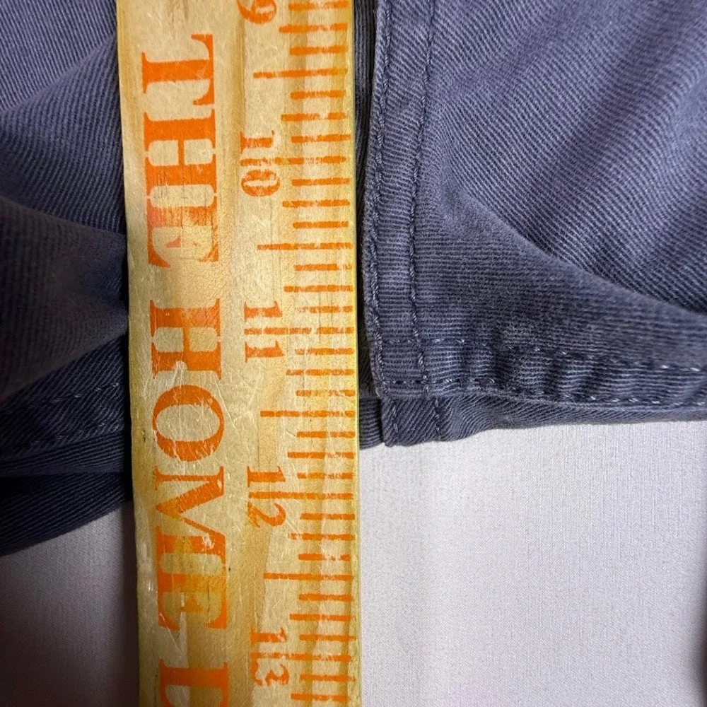 Signature by Levi Strauss Mens Athletic Fit Chinos Gray 34x34 Stretch Zip Pocket